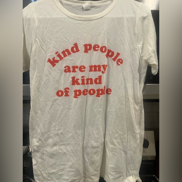 Kind people are my kind of people white t-shirt - Picture 1 of 2
